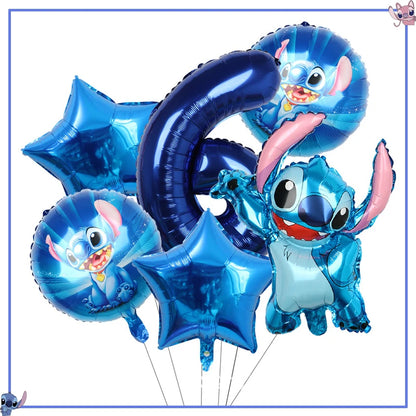 Fournitures de décoration de fête d'anniversaire Disney Stitch, nouveau CAN o Stitch, ballon, baby shower, rentabilité, assiettes en papier standardisées, serviettes, nappe