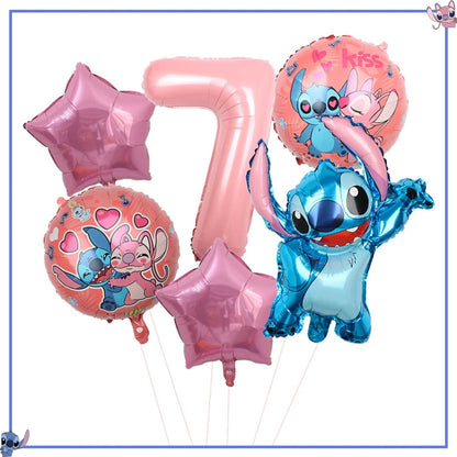 Fournitures de décoration de fête d'anniversaire Disney Stitch, nouveau CAN o Stitch, ballon, baby shower, rentabilité, assiettes en papier standardisées, serviettes, nappe