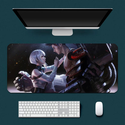 Cyberpunk Edgerunners-Tapis de souris, impression HD, bords verrouillables, clavier, PC, bureau