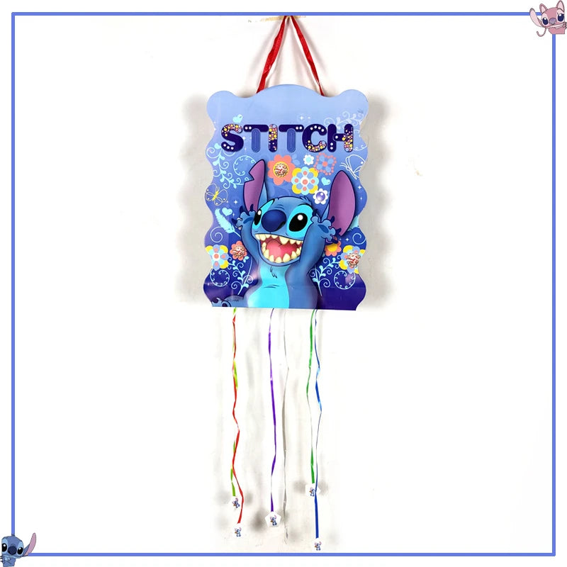 Fournitures de décoration de fête d'anniversaire Disney Stitch, nouveau CAN o Stitch, ballon, baby shower, rentabilité, assiettes en papier standardisées, serviettes, nappe