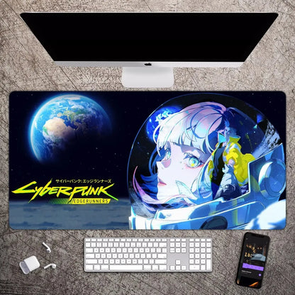 Cyberpunk Anime Edgerunners Souris Sub Large Gaming Computer, Clavier PC, Souris Polymères