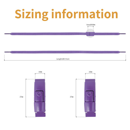 Lacets de Chaussures Sans Attaches, 8mm, Fermeture à Pression et pour Enfant et Adulte
