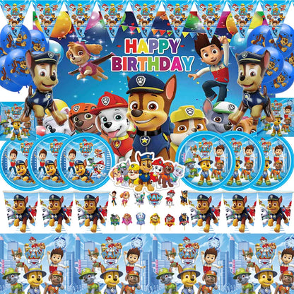 PAW Patrol-Décorations d'Anniversaire pour Enfants, Jouet Préféré des Enfants, Accessoires, Fournitures, Assiette, Tasse, Serviette et Cadeaux