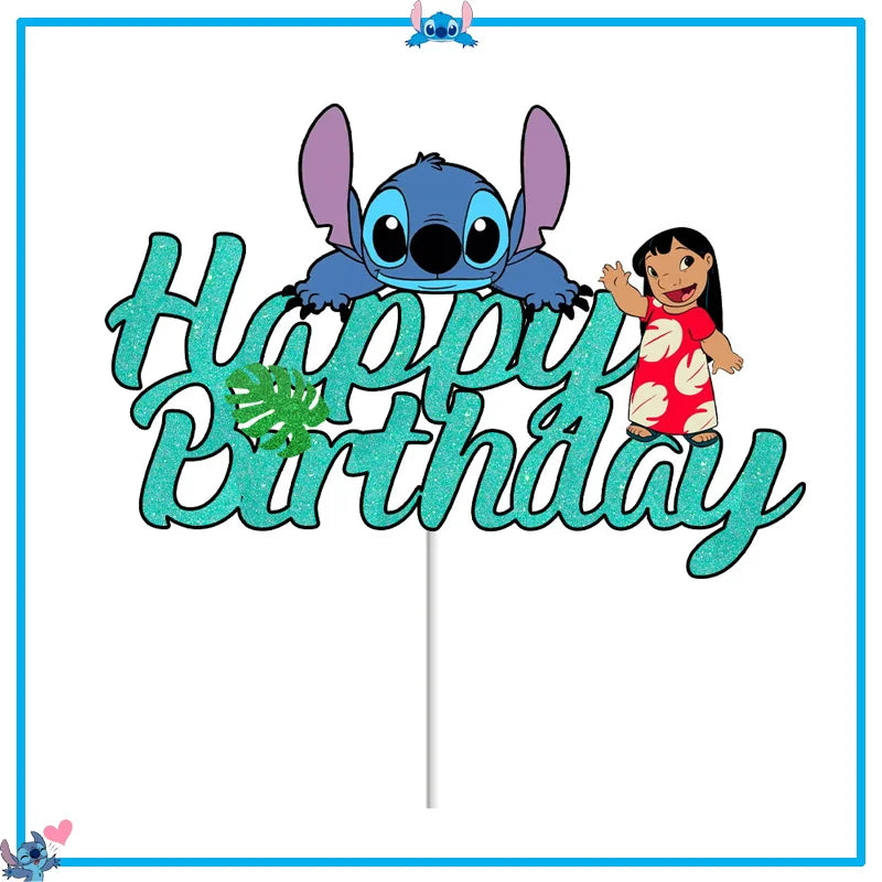 Fournitures de décoration de fête d'anniversaire Disney Stitch, nouveau CAN o Stitch, ballon, baby shower, rentabilité, assiettes en papier standardisées, serviettes, nappe