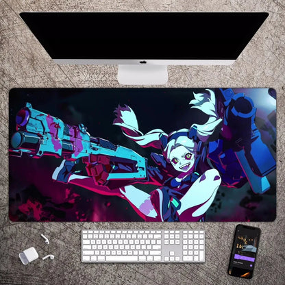 Cyberpunk Anime Edgerunners Souris Sub Large Gaming Computer, Clavier PC, Souris Polymères