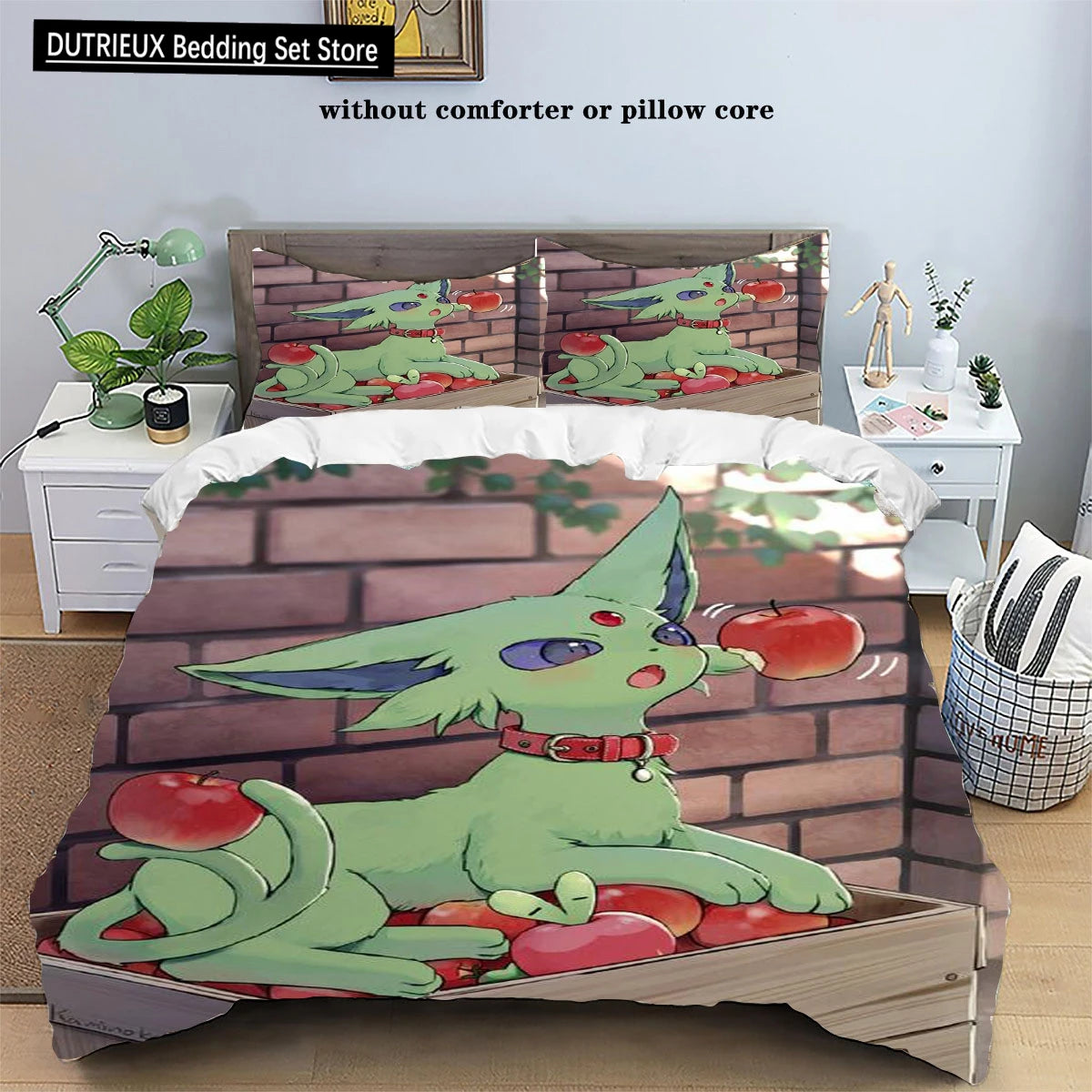 Parure de lit Pokémon Anime Pikachu pour enfants et adultes, ensemble de literie trois pièces, housse de taie d'oreiller, Twin, Queen, King Size, 202 lon, Kawaii