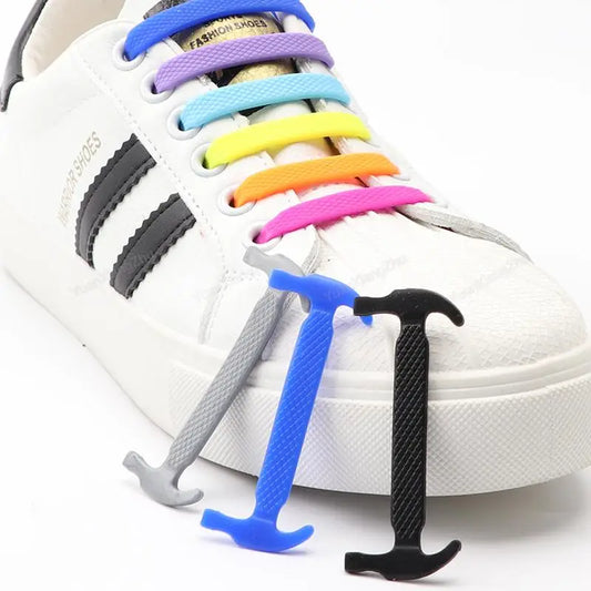 Lacets Lumineux en Silicone pour Enfant et Adulte, Caoutchouc, Taille Unique, Convient à Toutes les Chaussures, 12 Pièces