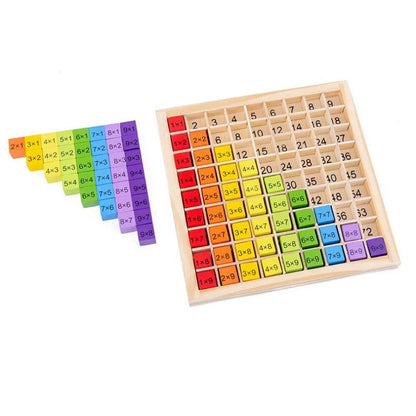 Jouets mathématiques en bois pour enfants, 99 jouets pour bébés, table de multiplication, arithmétique et aides