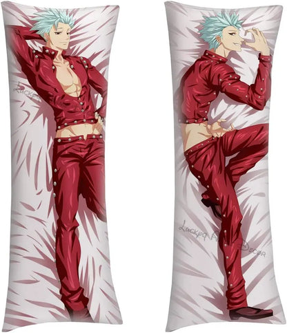 Taie d'oreiller imprimée double face personnalisée Ban , les sept péchés capitaux, Anime Dakimakura, Jugement du dragon, corps étreignant, Cool