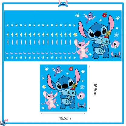 Fournitures de décoration de fête d'anniversaire Disney Stitch, nouveau CAN o Stitch, ballon, baby shower, rentabilité, assiettes en papier standardisées, serviettes, nappe