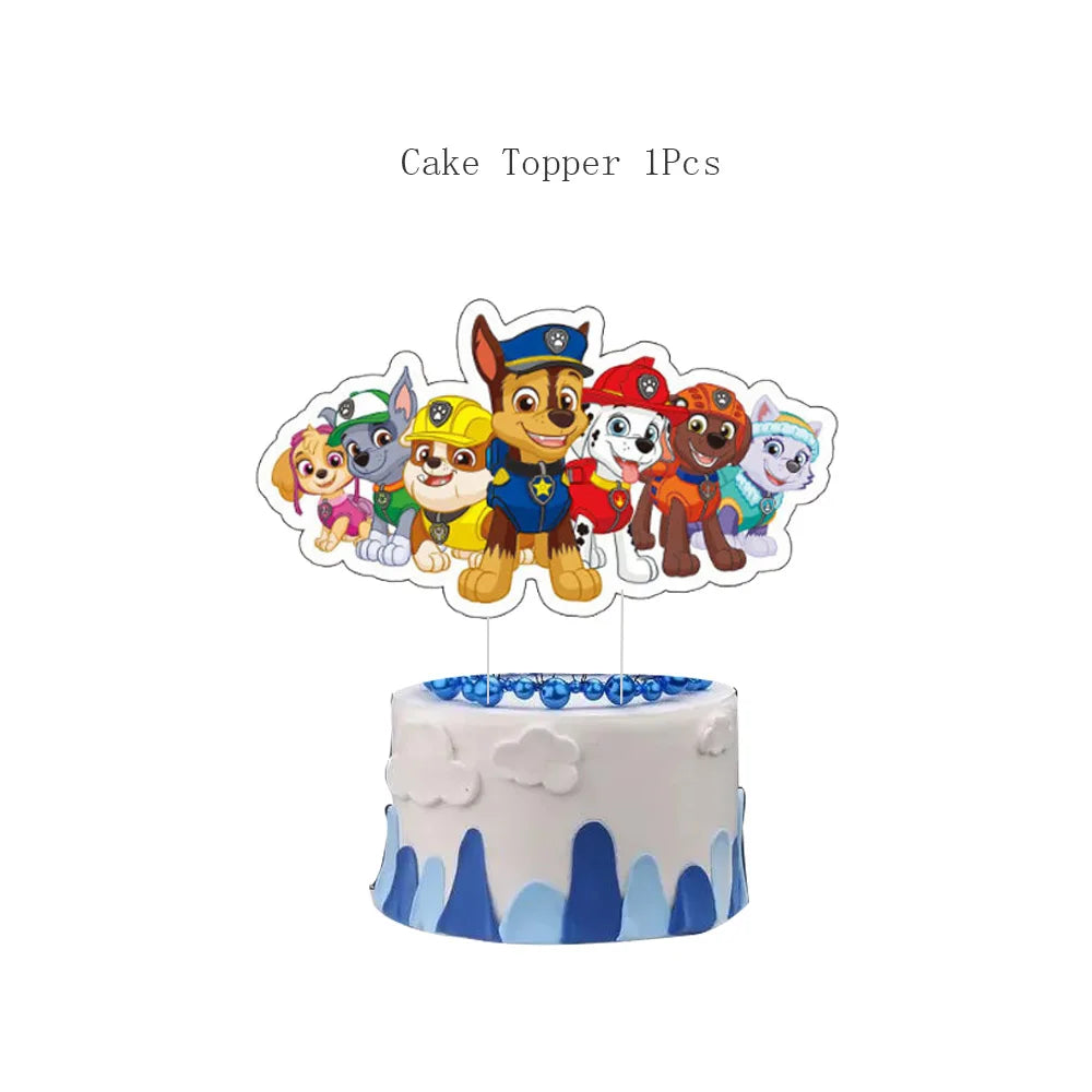 PAW Patrol-Décorations d'Anniversaire pour Enfants, Jouet Préféré des Enfants, Accessoires, Fournitures, Assiette, Tasse, Serviette et Cadeaux