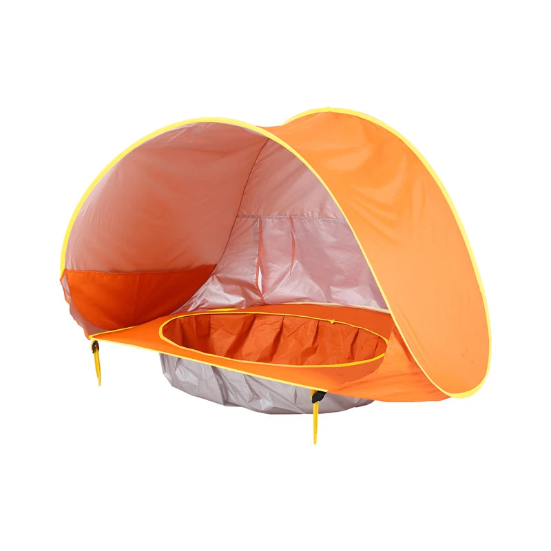 Tente de plage Portable pour bébé, Protection UV, abri solaire pour nourrissons, jouets d'extérieur, piscine pour enfants, maison de jeu, jouets