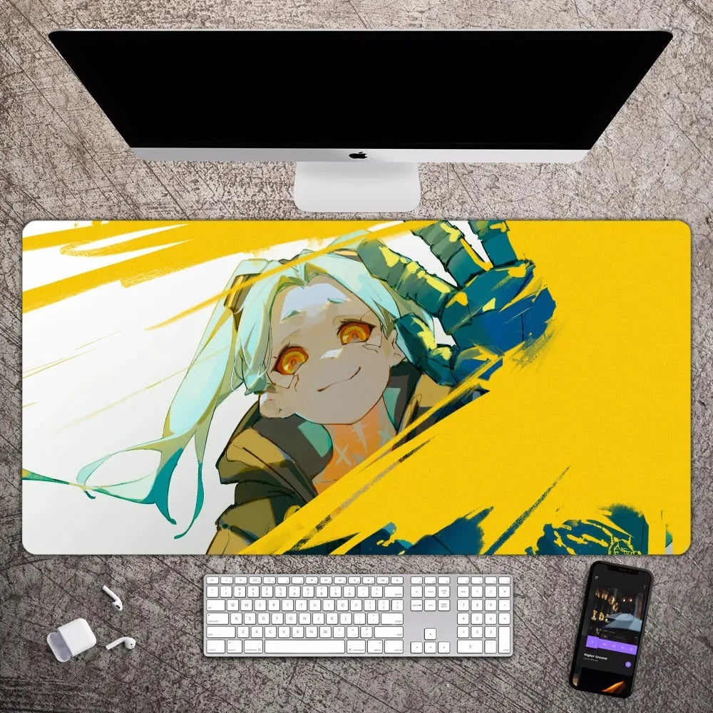 Cyberpunk Anime Edgerunners Souris Sub Large Gaming Computer, Clavier PC, Souris Polymères