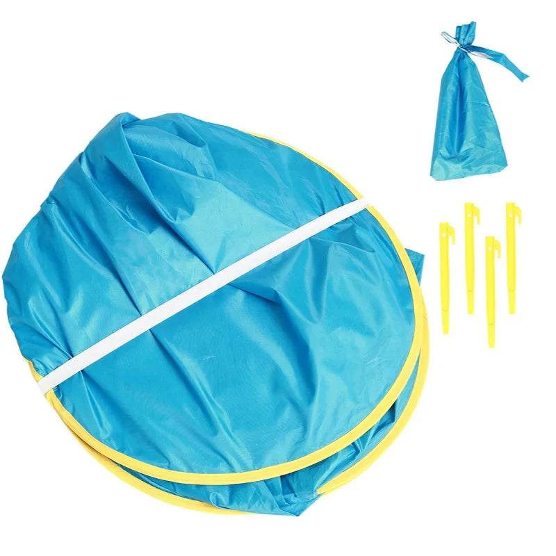 Tente de plage Portable pour bébé, Protection UV, abri solaire pour nourrissons, jouets d'extérieur, piscine pour enfants, maison de jeu, jouets