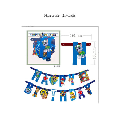 PAW Patrol-Décorations d'Anniversaire pour Enfants, Jouet Préféré des Enfants, Accessoires, Fournitures, Assiette, Tasse, Serviette et Cadeaux