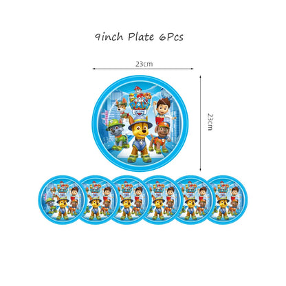 PAW Patrol-Décorations d'Anniversaire pour Enfants, Jouet Préféré des Enfants, Accessoires, Fournitures, Assiette, Tasse, Serviette et Cadeaux