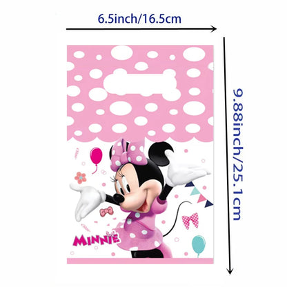 Décor de Minnie Mouse et Ballons d'Arrière-Plan, Nappe, Bol, Anniversaire - Réception - Cadeau