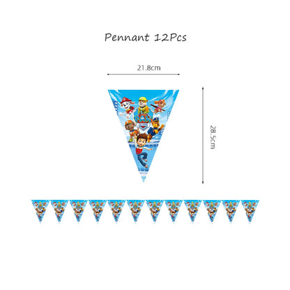 PAW Patrol-Décorations d'Anniversaire pour Enfants, Jouet Préféré des Enfants, Accessoires, Fournitures, Assiette, Tasse, Serviette et Cadeaux