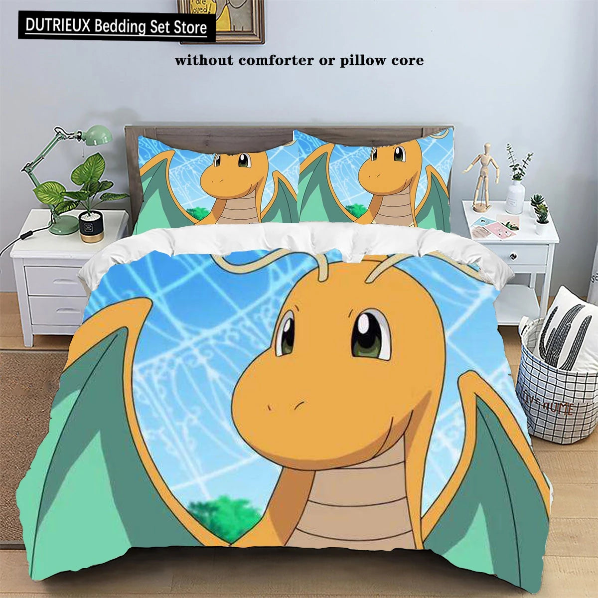 Parure de lit Pokémon Anime Pikachu pour enfants et adultes, ensemble de literie trois pièces, housse de taie d'oreiller, Twin, Queen, King Size, 202 lon, Kawaii